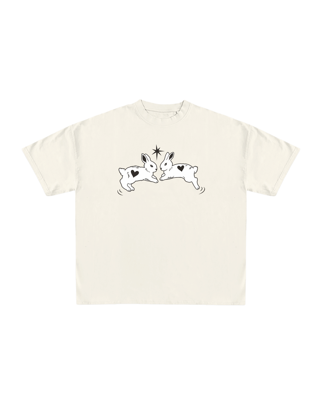 Star-Crossed Bunnies Oversized Tee