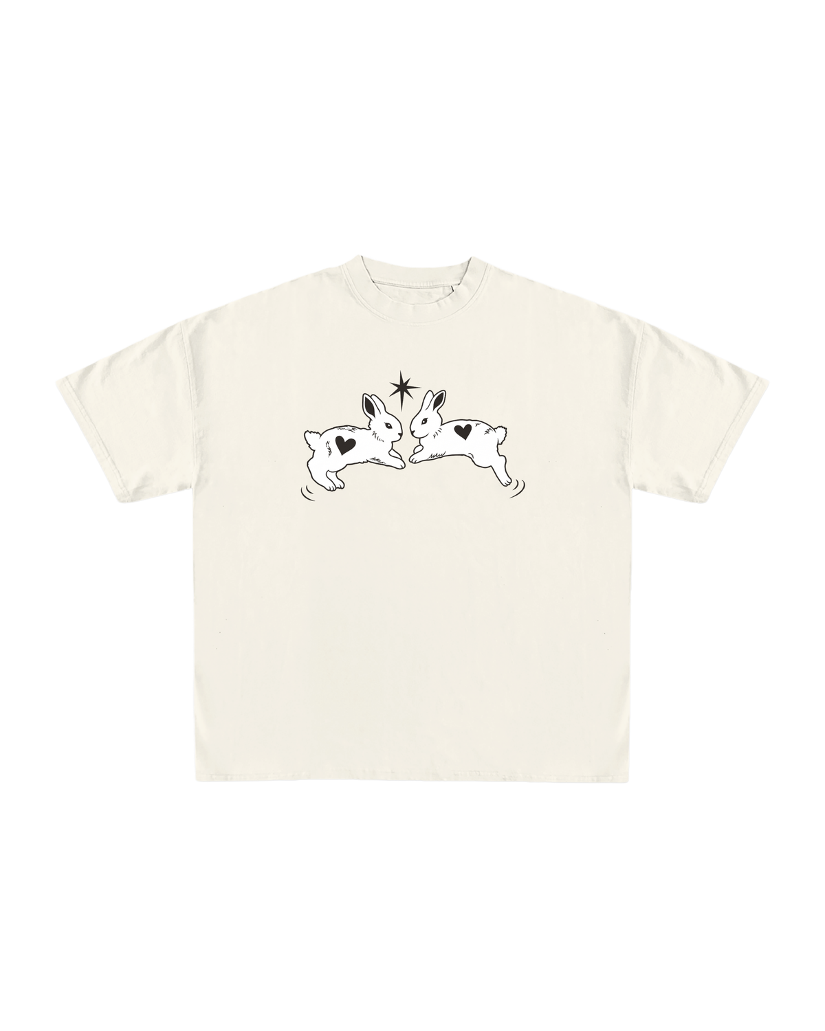Star-Crossed Bunnies Oversized Tee