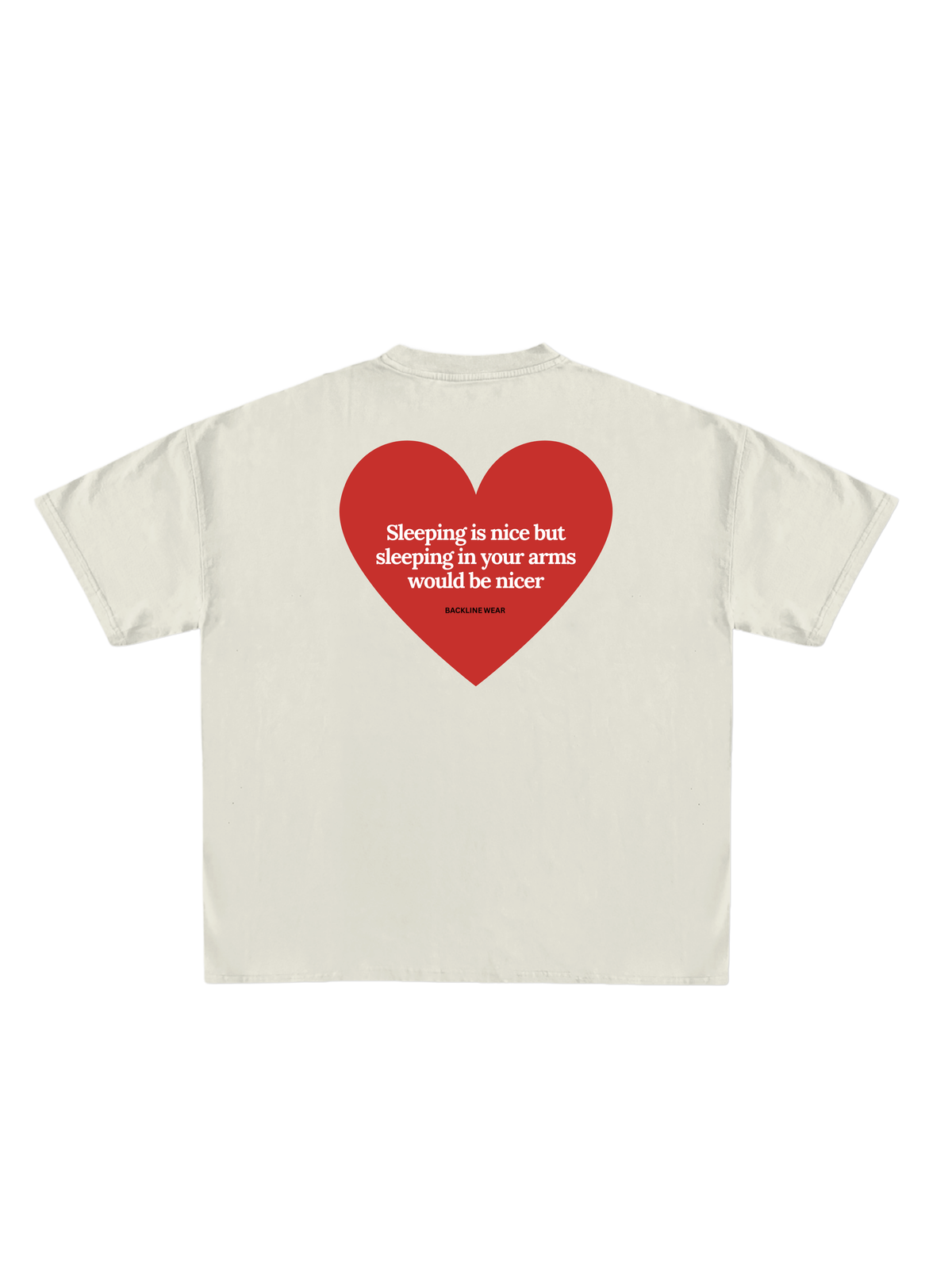 Red Heart "Sleeping is Nice" Graphic T-Shirt