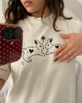 Star-Crossed Bunnies Oversized Tee